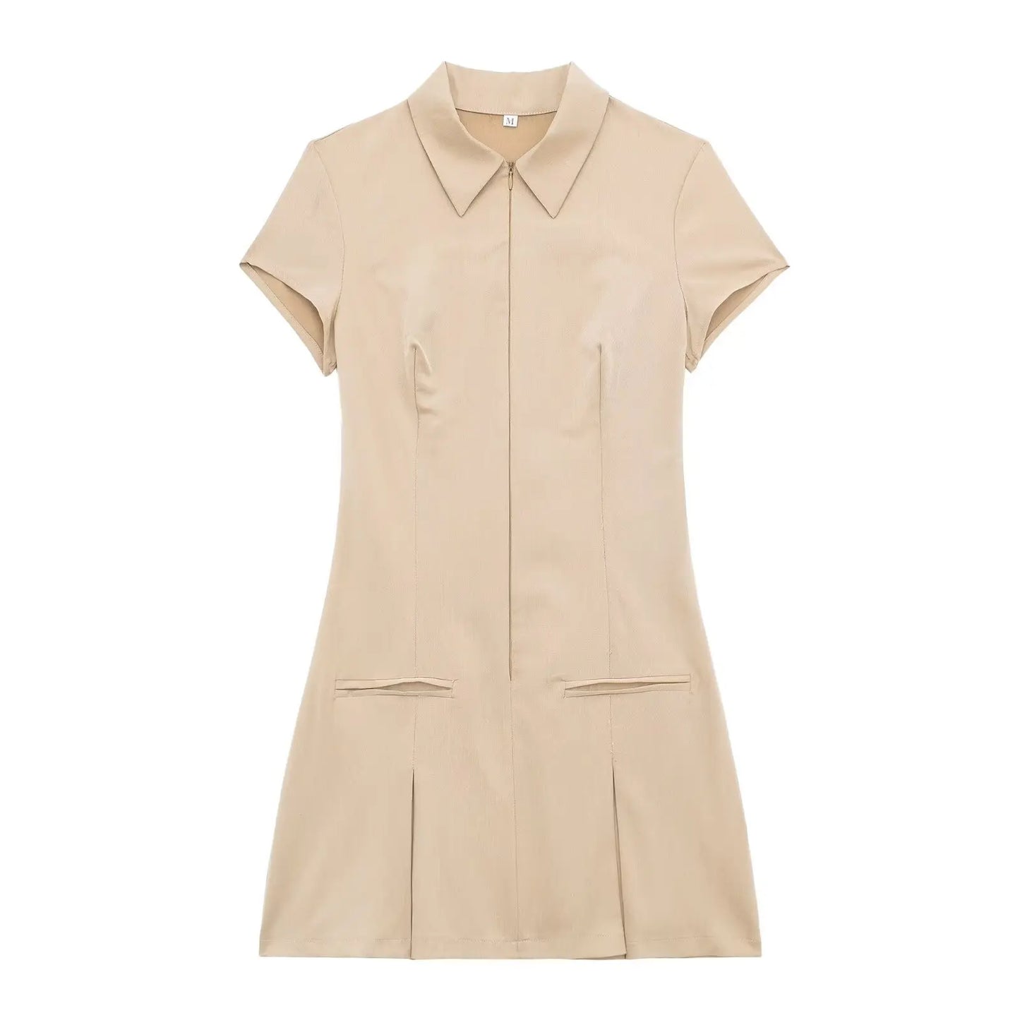 vmtvr  - Summer Dress: Chic Pleated Short Style, Casual Elegance, Lightweight & Breezy, Perfect for Multiple Occasions - Free S