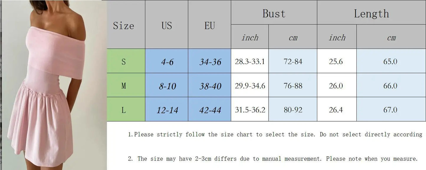 vmtvr  -  Pink Knitted Mini Dress Women Elegant Fashion Off The Shoulder Bodycon Short Dresses Summer Sweet Girl Holiday Beach Dress