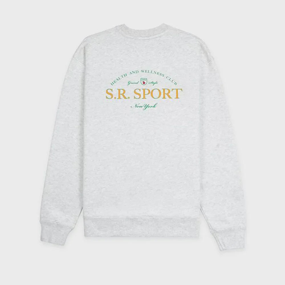 -Retro sports style outfit streetwear 90s fashion New York City Sport Health Vintage Style Women Sweatshirts Long Sleeve Loose Crewneck Terry Cotton Pullovers 80s 90s Jumpers