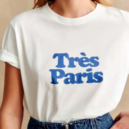 -Retro sports style outfit streetwear 90s fashion Summer New Arrival Paris Fashoin Letters Printin T Shirts Women White Loose Cotton Short Sleeve Tops Ins Fashion Casual Tees