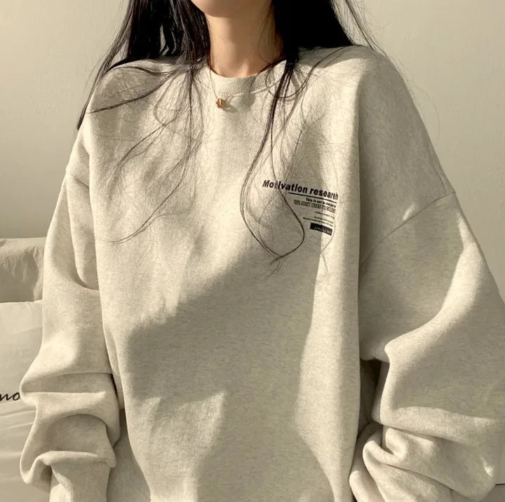 -New Oversized Hoodie Women Sweatshirts Long Sleeve Hoodies Casual Letter Print Loose Pullovers Harajuku Sweatshirt Female Ins