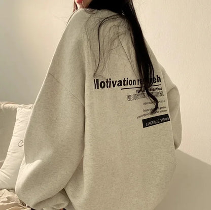 -New Oversized Hoodie Women Sweatshirts Long Sleeve Hoodies Casual Letter Print Loose Pullovers Harajuku Sweatshirt Female Ins