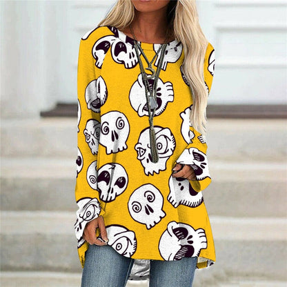 halloween Women Sweatshirts Pumpkin Ghost Printed Costume Halloween Dresses  New Female Cosplay Festival Clubwear Vintage Tops