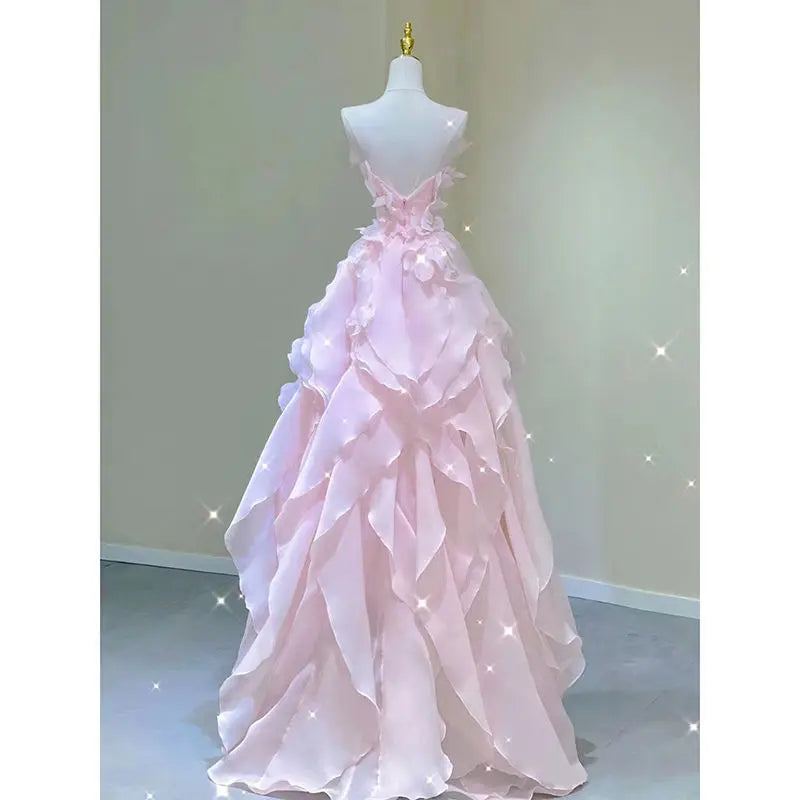 vmtvr  -  Prom Dresses,pink Evening Gowns High-end Banquet Birthday Dresses