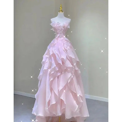 vmtvr  -  Prom Dresses,pink Evening Gowns High-end Banquet Birthday Dresses