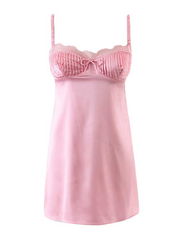 vmtvr pink satin slip dress women pinktuck details mini sexy women dress hollow out back chic ladies dress summer party