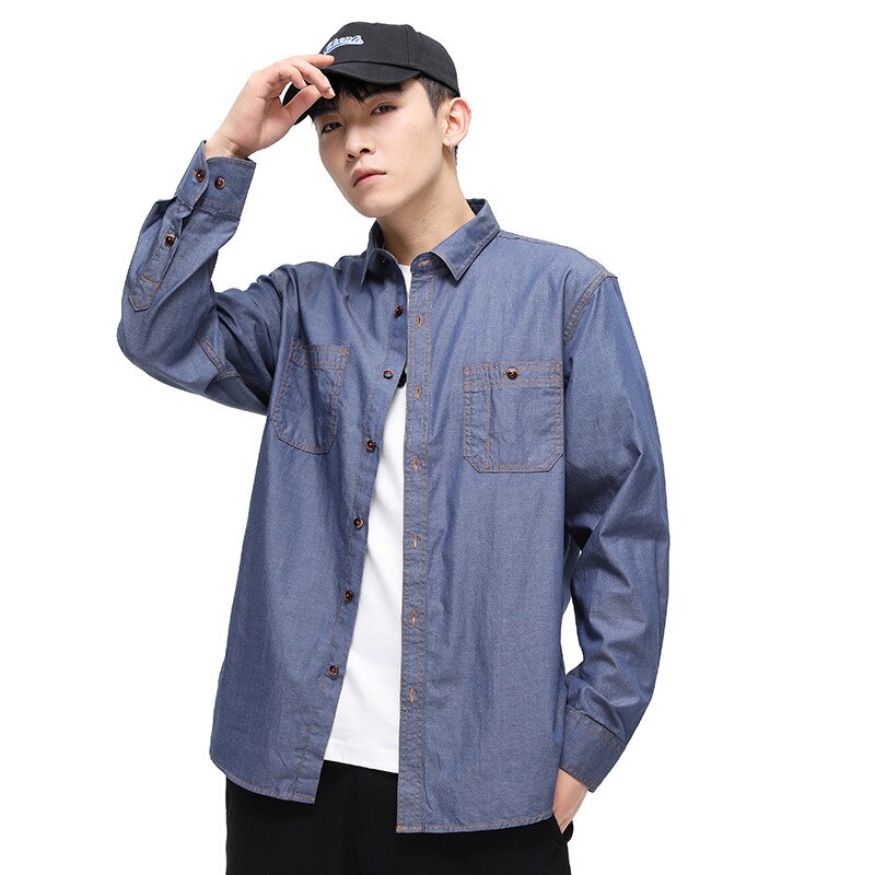 jiaabc Mens Plaid Cotton Casual Dress Shirts Slim Fit Long Sleeve Button Down Fashion Men Work Business Brand Shirt Chemise Homme