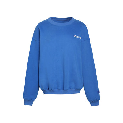 Royal Blue Fleece Cotton Oversize Streetwear Sweatshirts Women Vintage 90S Hoodie Crewneck Hooded Sweatshirts Tracksuit Women