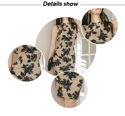 New Fashion Elegant Women Dress Formal Lady Vintage Sexy Backless Bodycon Slim Midi Pencil Party Club Beach Femme Mujer Vestidos