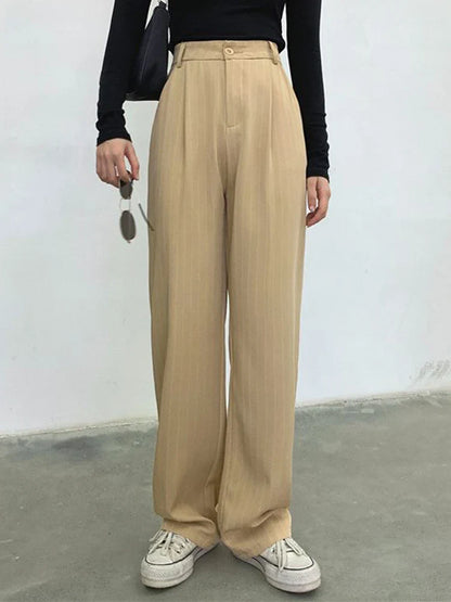 vmtvr High Waist Oversize Loose 4Xl Striped Trousers Women Summer Streetwear Wide Leg Pants Fashion Korean All Match Female Pants