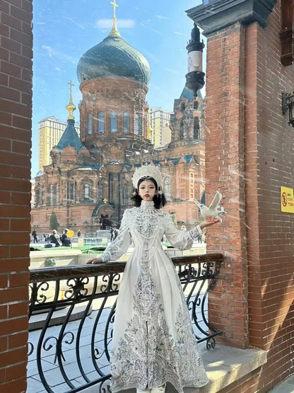 vmtvr  -  Harbin Russian Style Travel Photography Clothing Russian Princess Dress European Style Clothing Travel Photography Clothing