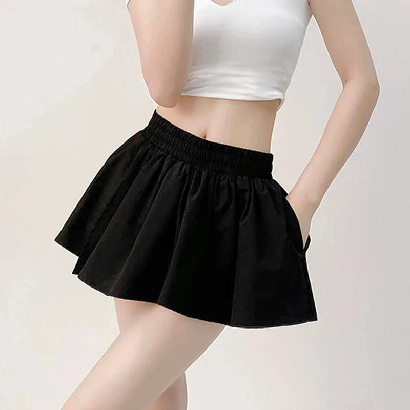 vmtvr Summer Women Pleated Skirt Fashion Streetwear Sexy Mini Skirts Korean High Waist Female Casual A Line Skirts New