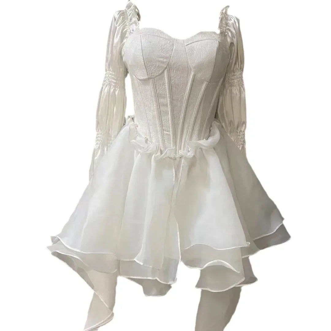 vmtvr  -  White Off-Shoulder Fairy Princess Dress