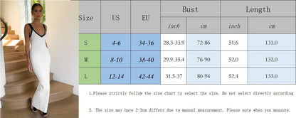 vmtvr  -  White Knitted Long Dress Summer Women Elegant Strap Slim Beach Dresses Holiday Outfits Fashion Patchwork Back Split Party Dress