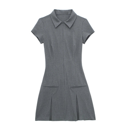 vmtvr  - Summer Dress: Chic Pleated Short Style, Casual Elegance, Lightweight & Breezy, Perfect for Multiple Occasions - Free S