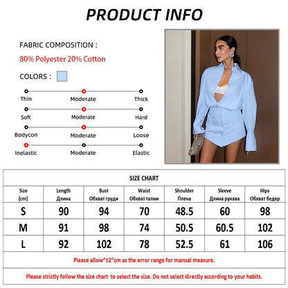 vmtvr Blue Shirts Dress Slim Women Classic Lapel Long Sleeves Pleated Pencil Mini Dress Summer Autumn 2024 Office Ladies