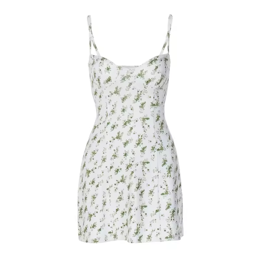 - women's suspender floral dress GEU1290