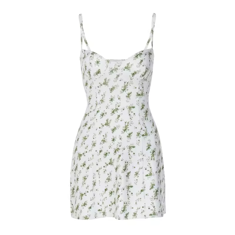 - women's suspender floral dress GEU1290