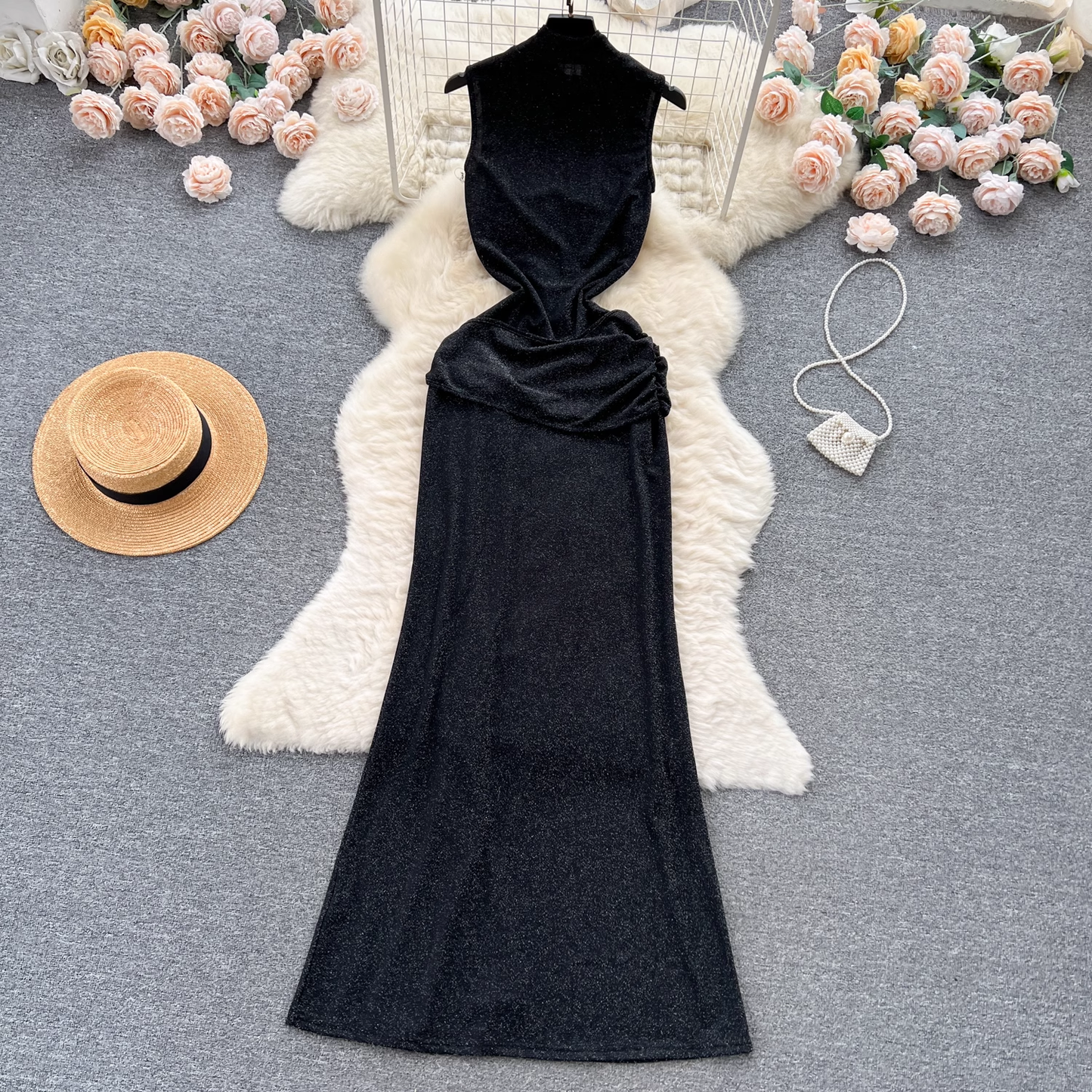 - Black Summer Dress GEU614