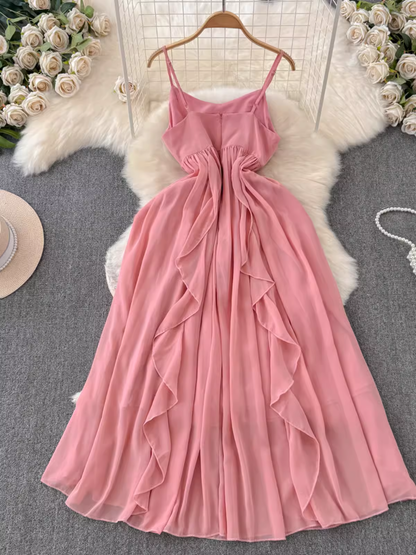 - Pink suspender dress GEU1436