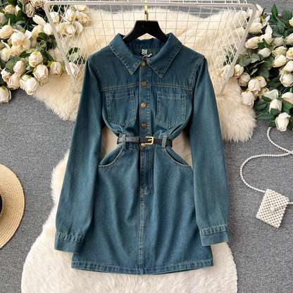 - women's autumn denim dress GEU507