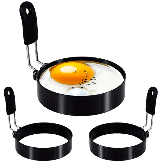 2pcs, Egg Rings (4''), Stainless Steel Egg Cooking Rings, Pancake Mold For Frying Eggs And Omelet, Kitchen Gadgets, Kitchen Stuff, Kitchen Accessories, Home Kitchen Items