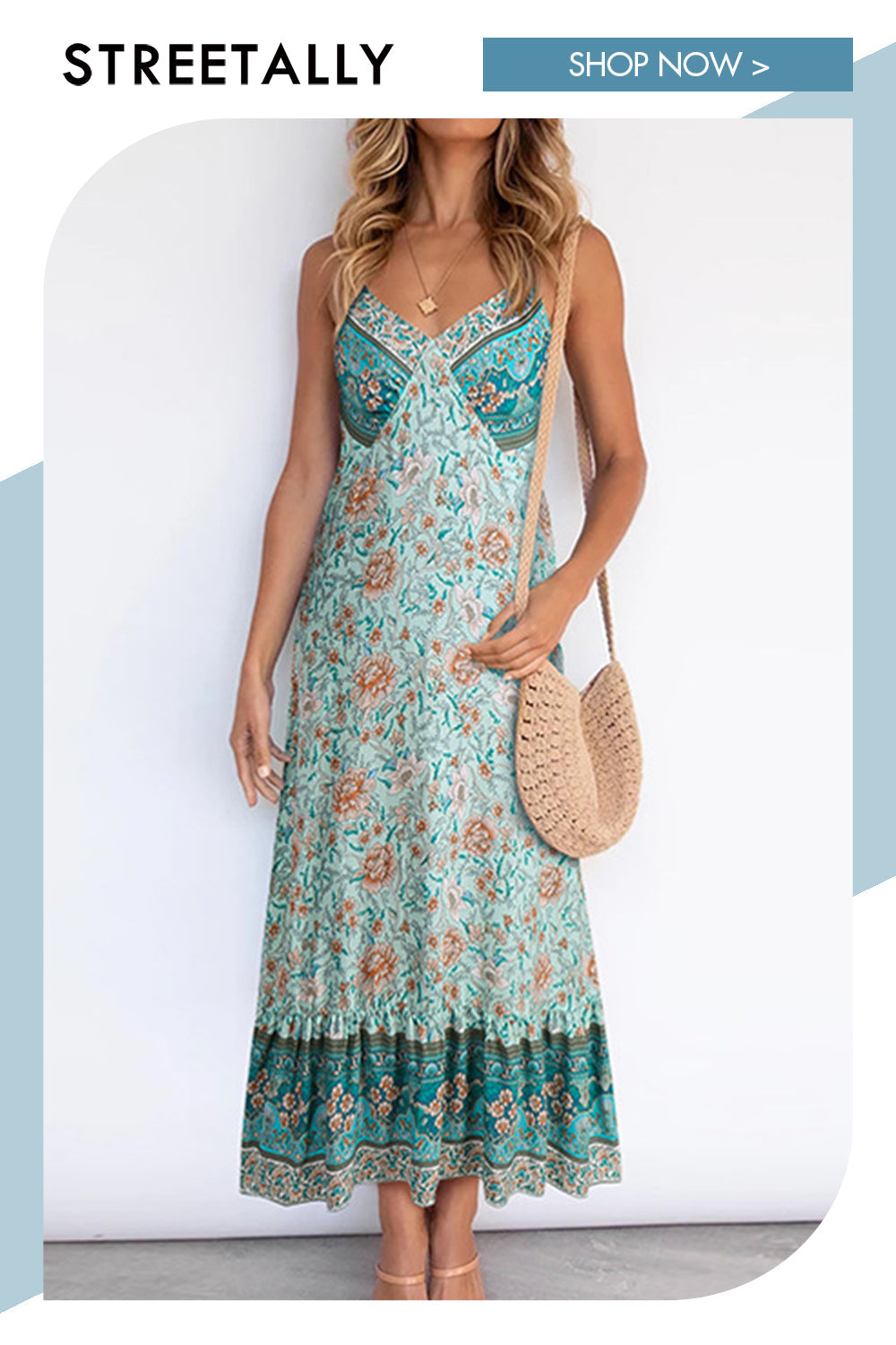 vmtvr - New Elegant Casual Women's Boho Sling Floral Maxi Dresses