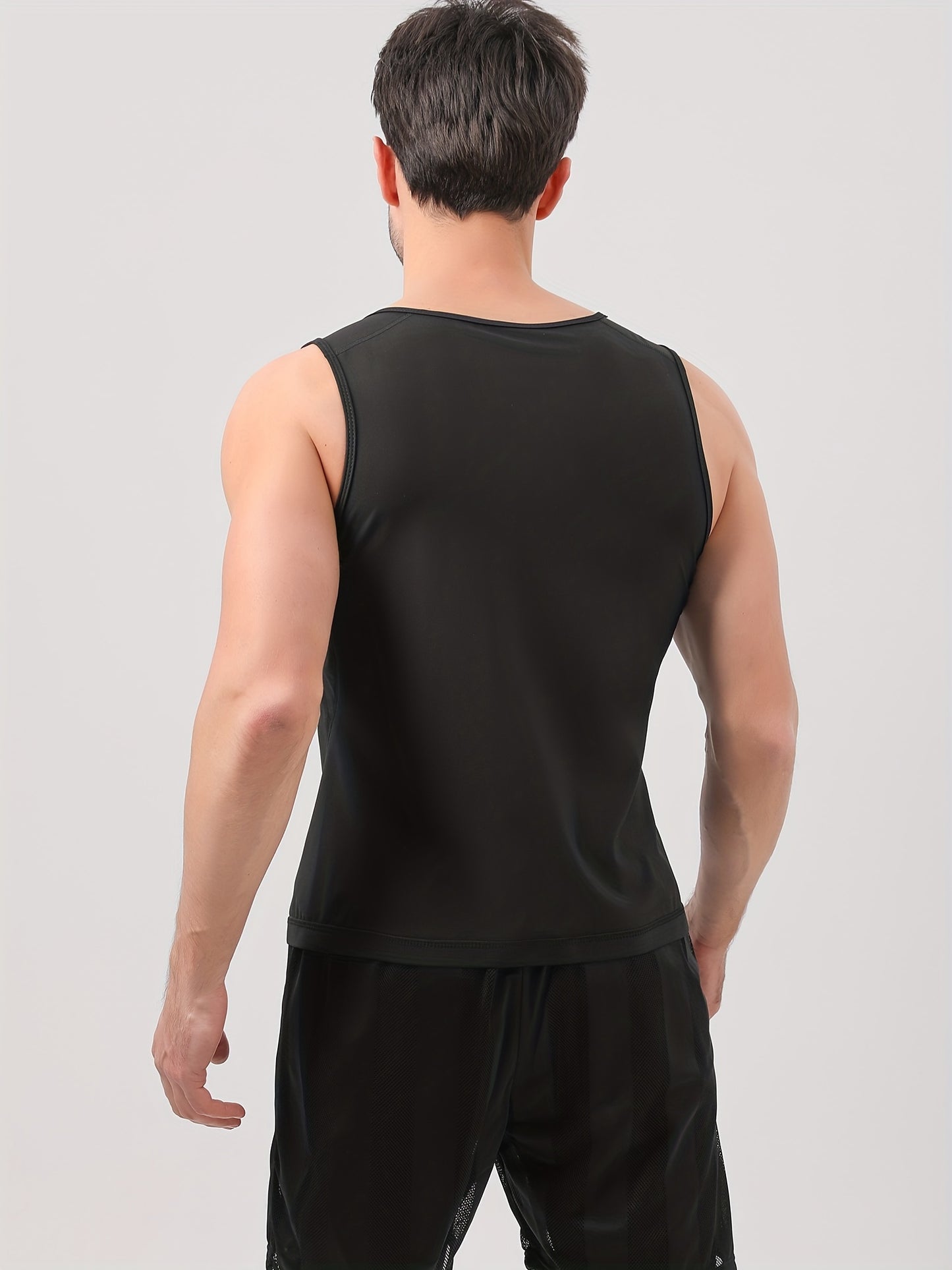 Men's Sauna Vest: Get Fit and Shed Pounds with this Neoprene Waist Trainer Jacket!