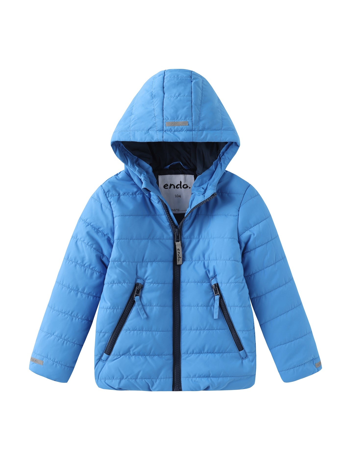 Lightweight Boys Winter Hooded Coat - Windproof, Warm, and Water-Resistant Outerwear with Adjustable Cuffs and Hem - Perfect for Outdoor Play and Casual Daily Wear